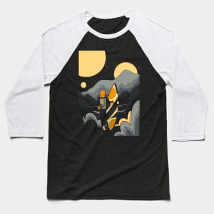 The moon surfer Baseball T-Shirt